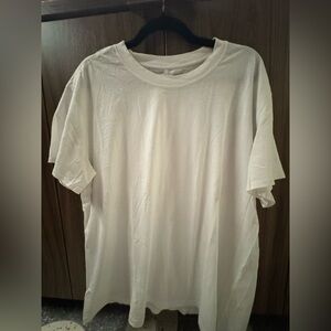 LULULEMON ALL YOURS ORGANIC CREWNECK T-SHIRT-SIZE L- WHITE- GREAT CONDITION!